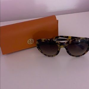 Tory Burch Tokyo Tortoise Round Cat Eye Sunglasses